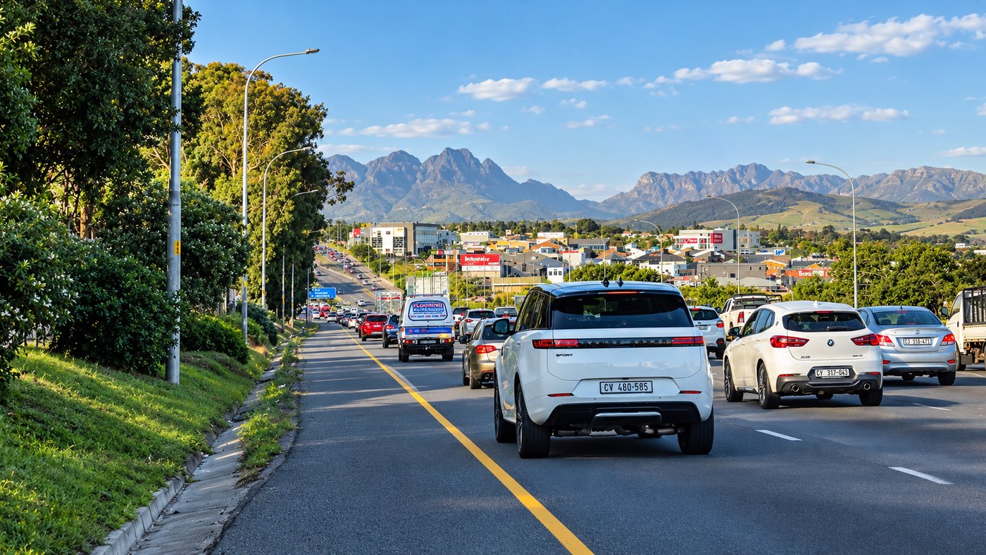 Billboard on a commercial property overlooking the N1 freeway